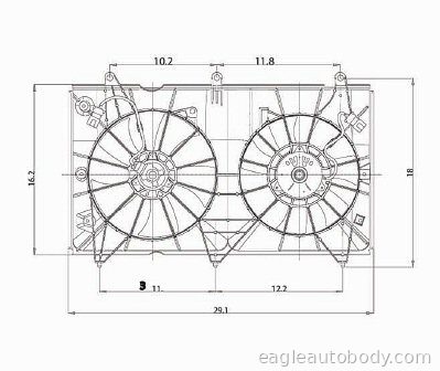 ACCORD 03-07 COOLING FAN ASSY*4CY*DENSO BRAND ACCORD*620690
