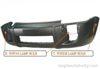 TUCSON 05-09 FT COVER*2.7LT*W/FLARE*W/S.L HOL 08828-2