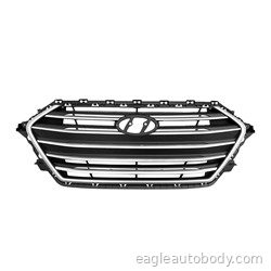 ELANTRA 17-18 FT.GRILLE*SDN*BLK*W/SILV CHR*US 08849.46*CHINA