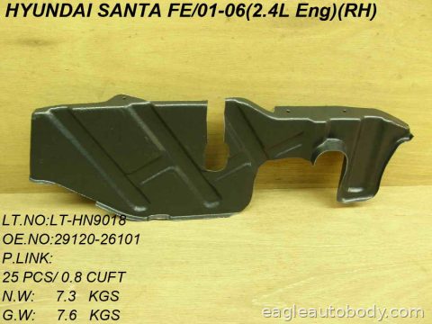SANTA FE 04-06 LOWER ENGINE COVER*RH; 2.7L; T HY1228139