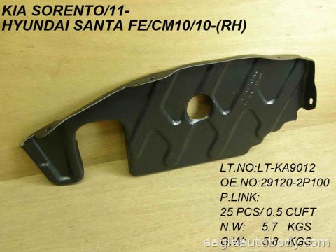 SANTA FE 10-12 LOWER ENGINE COVER*RH HY1228153
