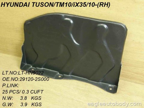 TUCSON 10-15 LOWER ENGINE COVER*RH HY1228155