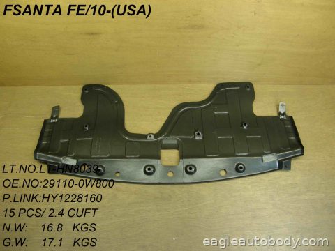 SANTA FE 10-12 LOWER ENGINE COVER*FT HY1228160