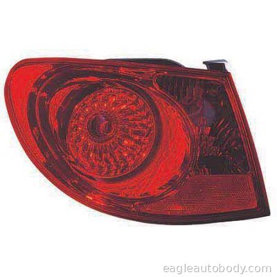 ELANTRA 07-10 LT TAIL LAMP ASSY*SDN*ON BODY P8864-4