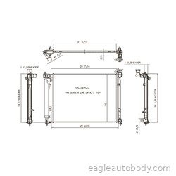 SONATA 15-19 RADIATOR*W/2.4LT.ENG R8806-2
