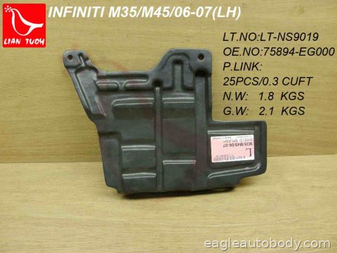M35 06-10 LOWER ENGINE COVER*LH; ENGINE SIDE IN1228110