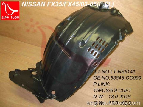 FX35 03-05 LT FT FENDER LINER*PLASTIC LINER; IN1250110