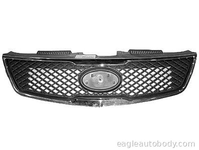 FORTE 10 GRILLE*SDN*BLK.W/CHR FRAME 06241-1