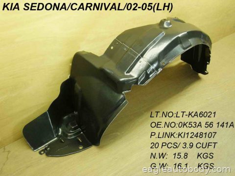 SEDONA 02-05 LT FENDER LINER 06219-4L
