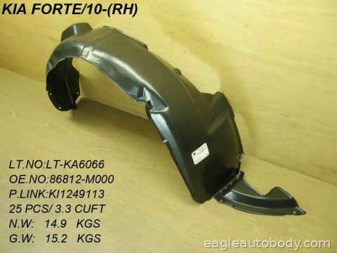 FORTE 10-13 RT FENDER LINER*SDN/H/B 06206-2R