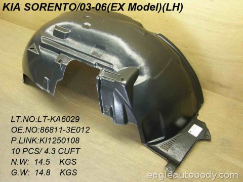 SORENTO 03-06 LT FENDER LINER*EX MODEL 06219.10*F