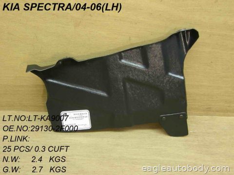 SPECTRA5 05-09 LT FT FENDER LINER KI1250116