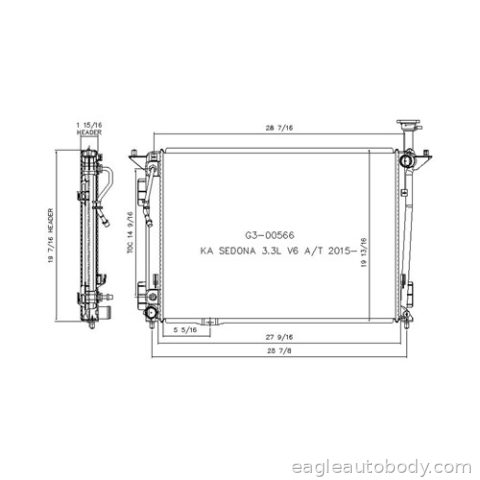 SEDONA 15-21 RADIATOR ASSY KI3010150
