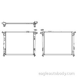 SORENTO 16-18 RADIATOR*4CYL*2.4LT.ENG R6225-7