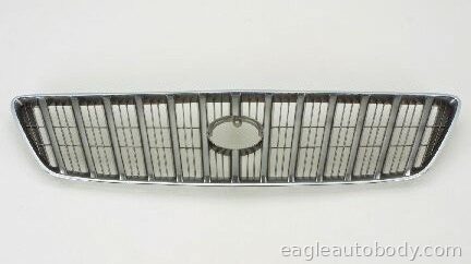 RX300 99-03 UPPER GRILLE*W/CHR/MOLDG*GRAY/CHR 10341