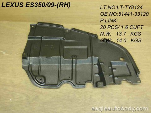 ES350 07-12 FT.RT UNDERCAR SHIELD 10383-2R