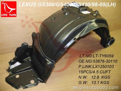 GS300 98-05 LT FT FENDER LINER*FENDER LINER LX1250103