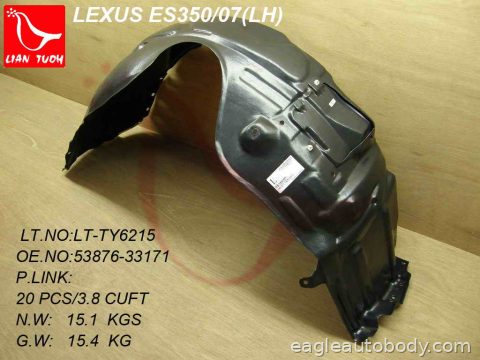 ES350 07-09 LT.FT.FENDER LINER ASSY 10304-4L