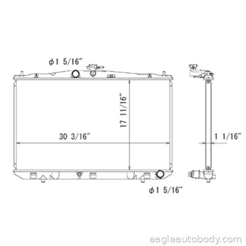RX450H 10-12 RADIATOR*W/O TOWING PKG R10314-2