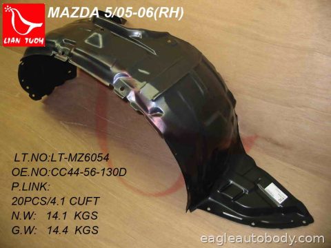 5 06-10 RT FT FENDER LINER MA1249131