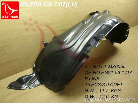 CX-7 07-09 LT FT FENDER LINER*PLASTIC LINER MA1250106