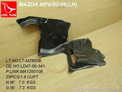 MPV 02-06 LT FT FENDER LINER MA1250108