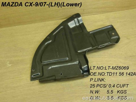 CX-9 07-09 LT FT FENDER LINER MA1250113