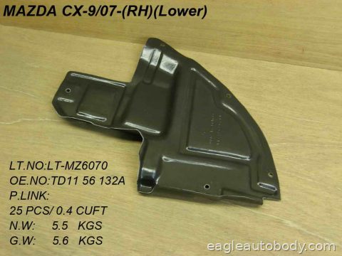 CX-9 07-09 RT FT FENDER LINER MA1251113