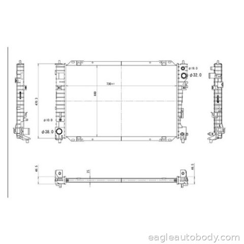 TRIBUTE 08-11 RADIATOR*3.0LT*V6 R17012