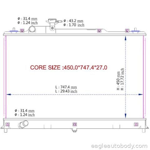 CX-7 10-12 RADIATOR*2.3LT*(4CYL) R17016