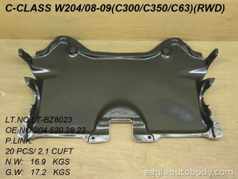C230 08-09 LOWER ENGINE COVER*W204; CENTER MB1228129