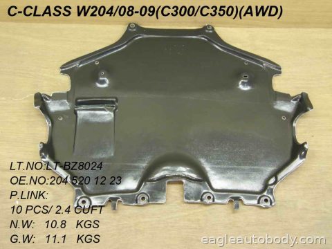 C230 08-09 LOWER ENGINE COVER*W204; AWD; CENT MB1228130