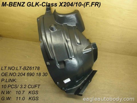 GLK350 10-12 RT FT FENDER LINER*X204; FT MB1249165