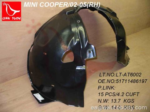 COOPER 02-08 RT FT FENDER LINER MC1249101