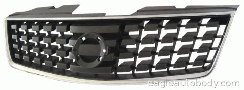 SENTRA 07-08 GRILLE*GRAY.W/CHR FRAME*=S/SL W/ 07650.13