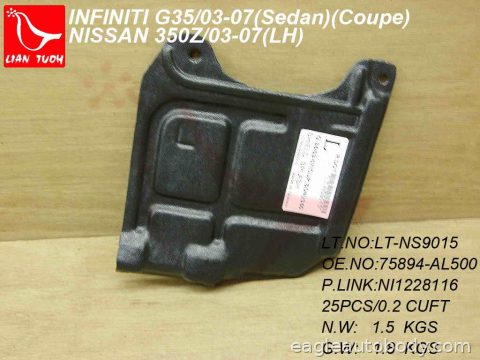 G35 03-06 LOWER ENGINE COVER*SDN; LH; SIDE UN NI1228116