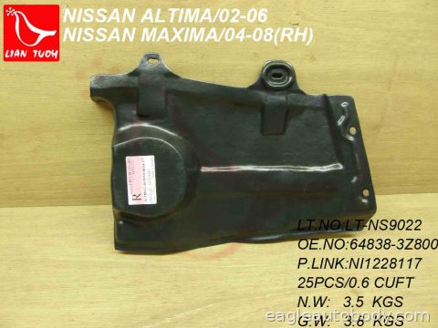 ALTIMA 02-06 LOWER ENGINE COVER*RH; SIDE APRO NI1228117