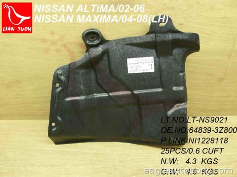 ALTIMA 02-06 LOWER ENGINE COVER*LH; SIDE APRO NI1228118