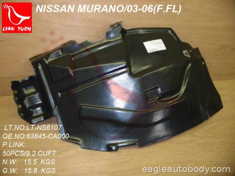 MURANO 03-07 LT.FT.SECTION FENDER LINER 07216B