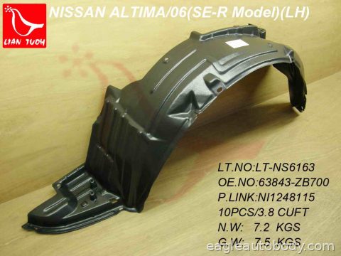 ALTIMA 05-06 LT.FT.FENDER LINER*SE-R MODEL 10708*F