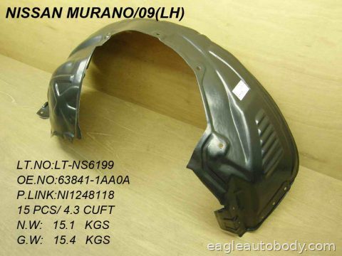 MURANO 09-10 LT.FT.FENDER LINER 07218*F