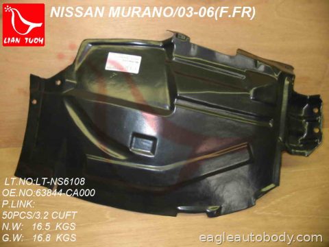 MURANO 03-07 RT.FT.SECTION FENDER LINER 07216A