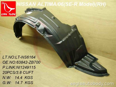 ALTIMA 05-06 RT.FT.FENDER LINER*SE-R MODEL 10708*E