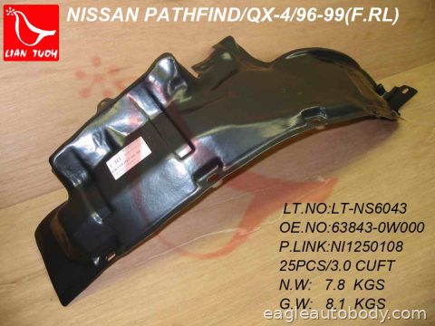 PATHFINDR 96-98 LT.FT.RR.SECTION FENDER LINER 07514*L