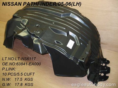 PATHFINDER 05-12 LT FENDER LINER*4.0LT ONLY 07518-2*L