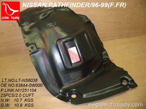 PATHFINDER 06-08 RT.FT.SECTION FENDER LINER 07514*A