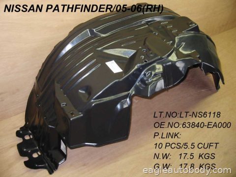 PATHFINDER 05-12 RT FENDER LINER*4.0/5.6LT 07518-2*R