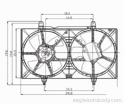 MAXIMA 04-08 COOLING FAN ASSY*=ALTIMA-620420 MAXIMA**620420