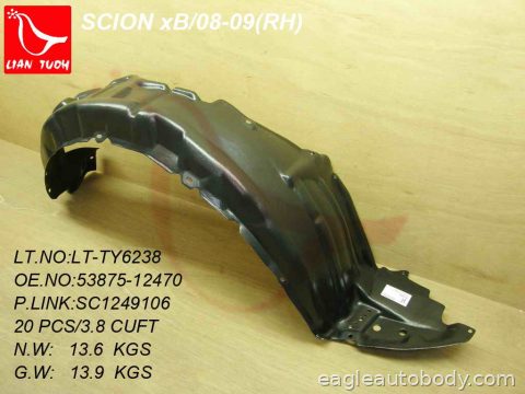 XB 08-10 RT FENDER LINER 09406*R