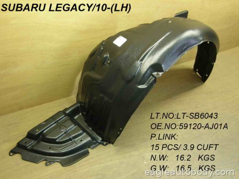 LEGACY 10-14 LT FT FENDER LINER SU1248121
